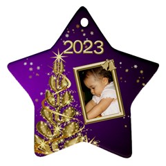 2023 Christmas star ornament pink - Ornament (Star)