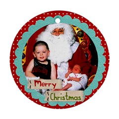 Merry Christmas Ornament - Ornament (Round)