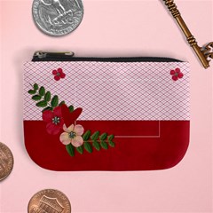 Mini Coin Purse- Heart and Flowers