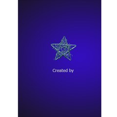 Snowflake Merry Christmas (blue) 5x7 Card