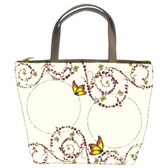 butterfly bucket bag