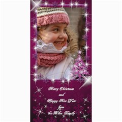A Little Sparkle 4x8 Christmas Photo Card - 4  x 8  Photo Cards