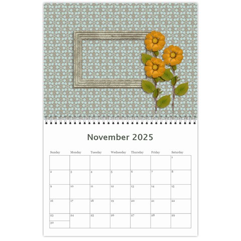 Calendar Any Year: Simple Joys By Jennyl Nov 2025