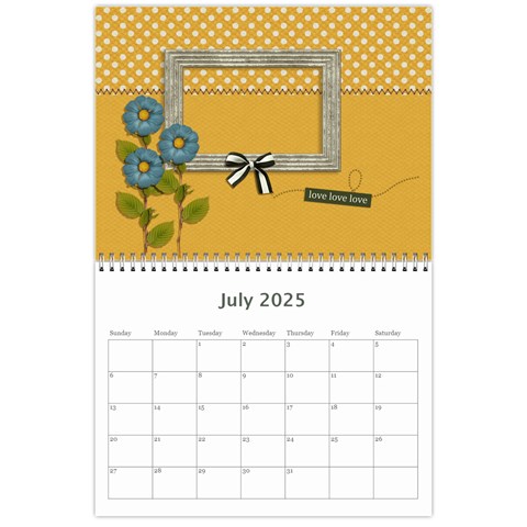 Calendar Any Year: Simple Joys By Jennyl Jul 2025