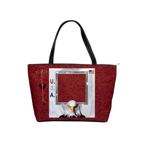 U S A  Classic Shoulder Handbag By Lil Front