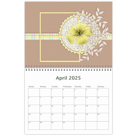 2025 Calendar Apr 2025