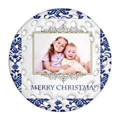 merry christmas - Ornament (Round Filigree)