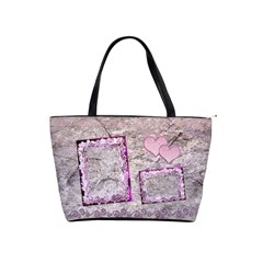 Spring pink frill heart Classic Shoulder bag - Classic Shoulder Handbag