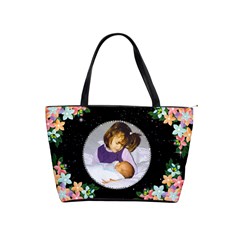 flower and diamond shoulder handbag - Classic Shoulder Handbag