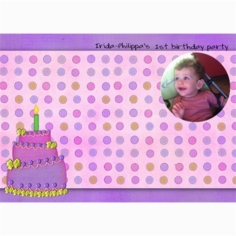 Irida Birthday Wish Card By Marka20300 7 x5  Photo Card - 12