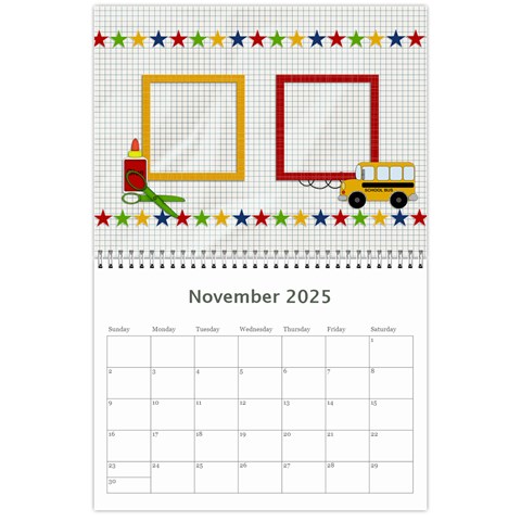 Calendar: Back To School (any Year) By Jennyl Nov 2025