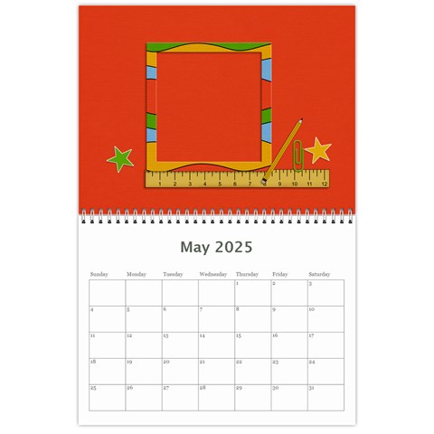 Calendar: Back To School (any Year) By Jennyl May 2025