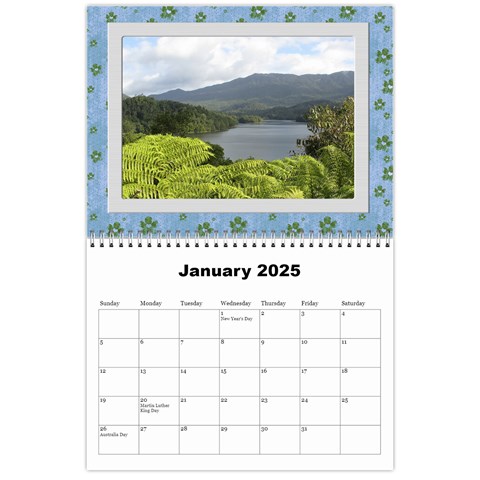 Scenic 2025 (any Year) Calendar By Deborah Jan 2025