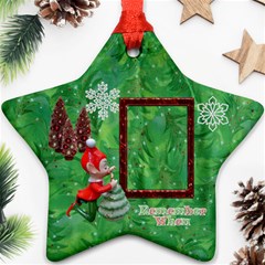 Elf Remember When Christmas ornament 2024 2 SIDE - Star Ornament (Two Sides)