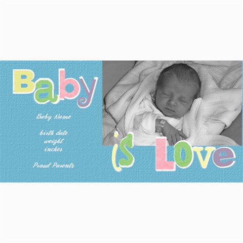 Baby Boy Photo Card By Lana Laflen 8 x4  Photo Card - 2