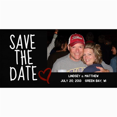 Save The Date Photo Card By Lana Laflen 8 x4  Photo Card - 1