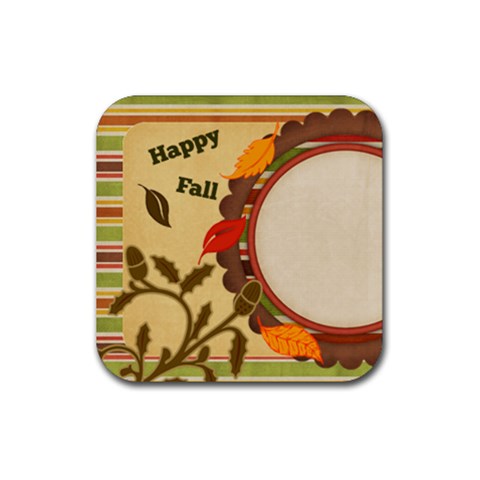 Everlasting Autumn Stripes Coaster By Bitsoscrap Front