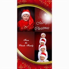 Merry Christmas 4x8 Photo Card (red) - 4  x 8  Photo Cards