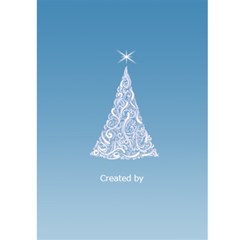 Pastel Blue 5x7 Christmas Card