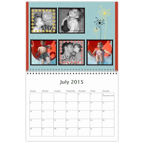 2015 Family Calendar By Martha Meier Jul 2015