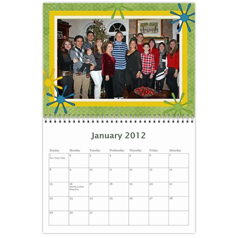 Calendario Papi By Edna Jan 2012