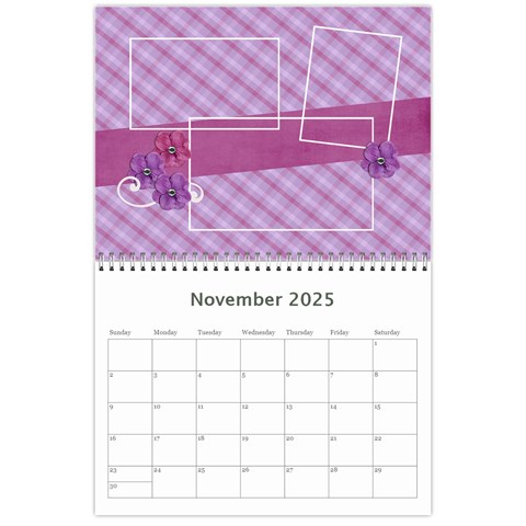 Calendar: Lavander Dreams By Jennyl Nov 2025