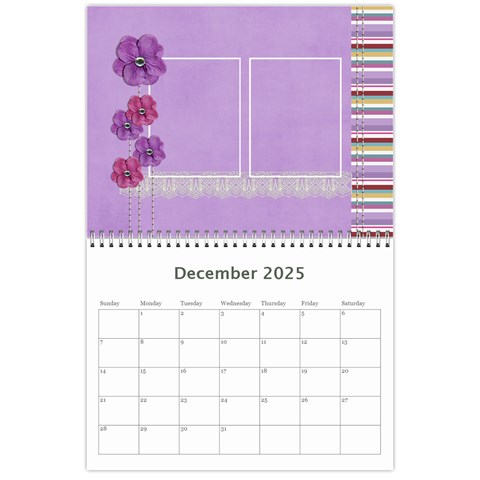 Calendar: Lavander Dreams By Jennyl Dec 2025