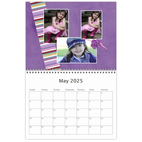 Calendar: Lavander Dreams By Jennyl May 2025