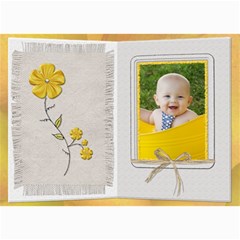 Pretty Yellow Floral 5x7 Photo Card - 5  x 7  Photo Cards