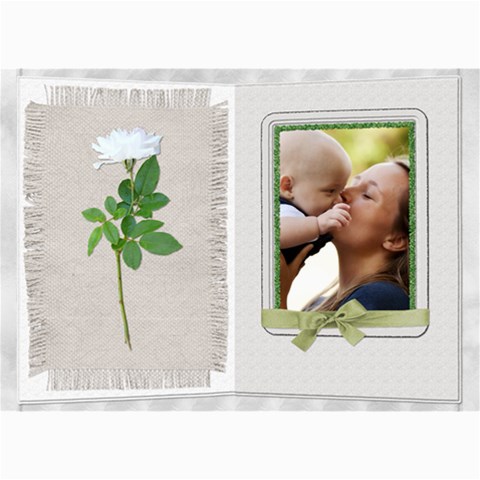 Pretty White Floral 5x7 Photo Card By Lil 7 x5  Photo Card - 3