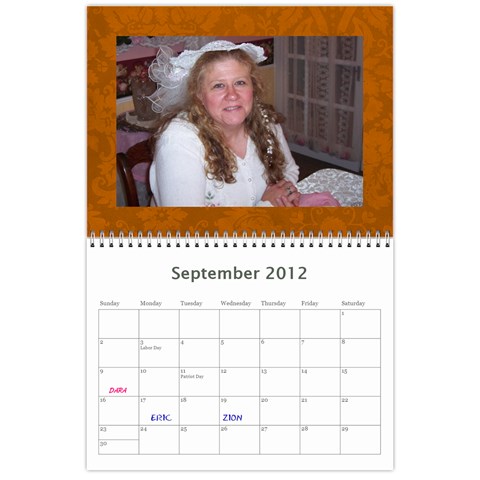 New Calendar Mom By Julie Severin Sep 2012