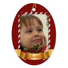 Christmas Ornament Oval 1(2 Sided)