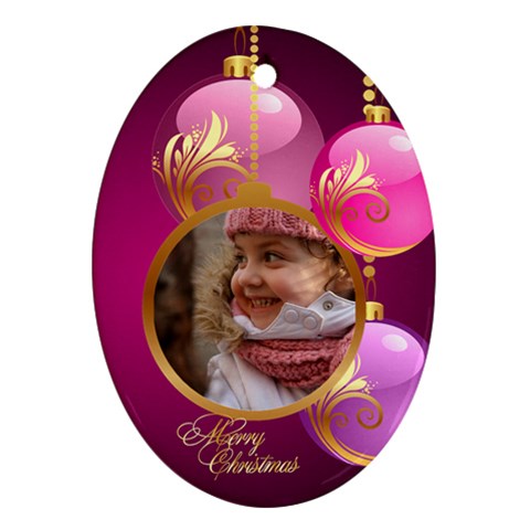 Christmas Oval Ornament 2 (2 Sided) By Deborah Back