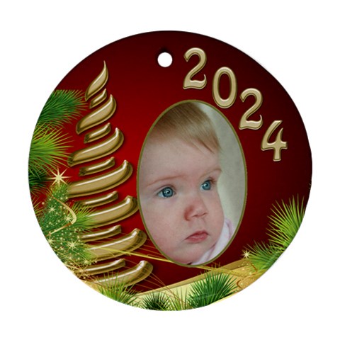 Christmas Round Ornament 1 (2 Sided) By Deborah Back