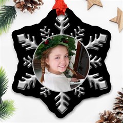 Silver Snowflake Ornament (2 Sided)