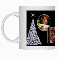 Black and White Christmas mug - White Mug