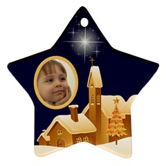 Christmas Night Star Ornament (2 sided) - Star Ornament (Two Sides)