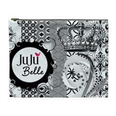 black and white - Cosmetic Bag (XL)