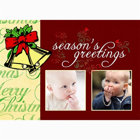 Christmas 2011 5x7 Photo Cards (x10)  By Picklestar Scraps 7 x5  Photo Card - 3