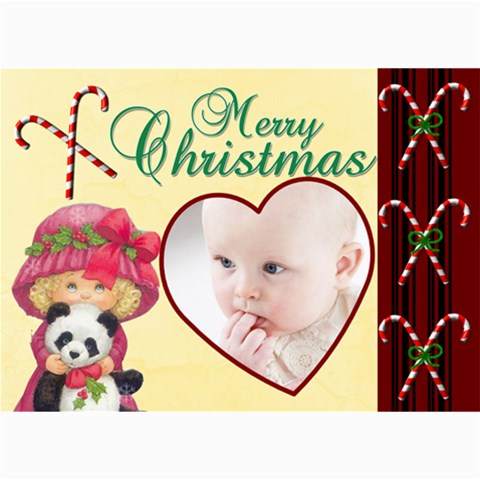 Christmas 2011 5x7 Photo Cards (x10)  By Picklestar Scraps 7 x5  Photo Card - 7