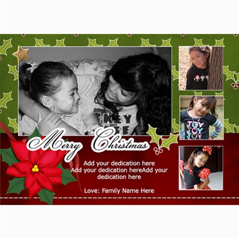 5x7 Photo Cards: Merry Christmas By Jennyl 7 x5  Photo Card - 2