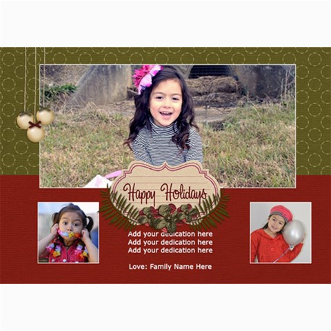 5x7 Photo Cards: Happy Holidays3 By Jennyl 7 x5  Photo Card - 2