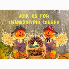 Thanksgiving Invite - 5  x 7  Photo Cards