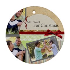 merry christmas - Ornament (Round)