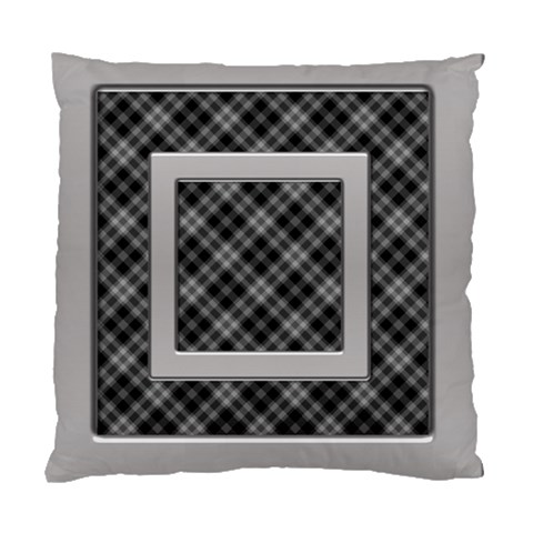 Silver And Black Cushion (2 Sided) By Deborah Back