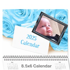 Roses for you (any Year) 2025 Calendar 8.5x6 - Wall Calendar 8.5  x 6 