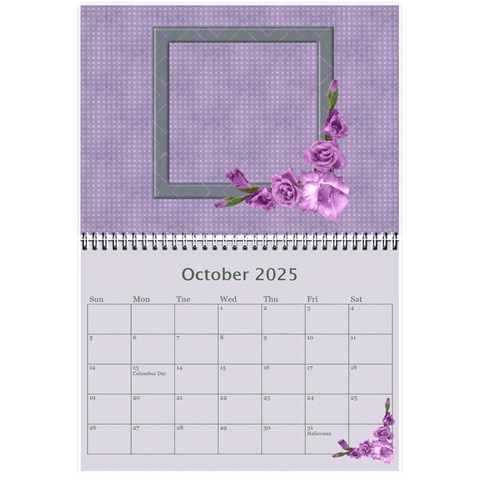 Pretty In Mauve 2025 (any Year)calendar, 8 5x6 By Deborah Oct 2025