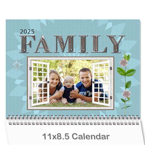 Family 12 Month Calendar By Lil Cover