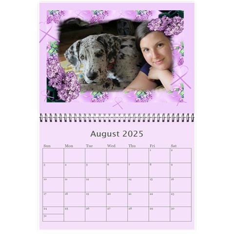 Framed With Flowers 2025 (any Year) Calendar 8 5x6 By Deborah Aug 2025