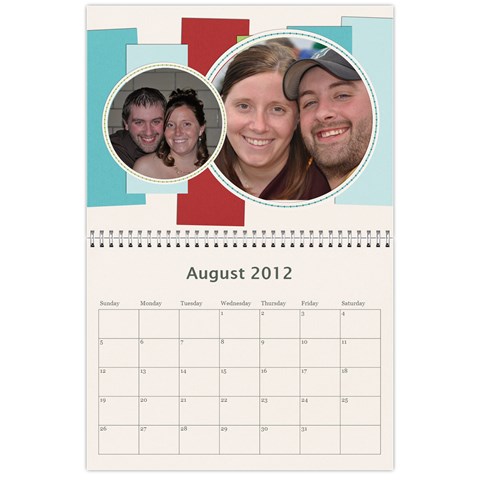 2012 Calendar By Kristi Aug 2012